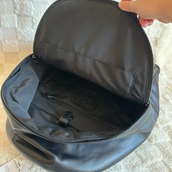 NWT!Rare! Coach F72483 Men's Houston Backpack In Signature Canvas Mahogany Black